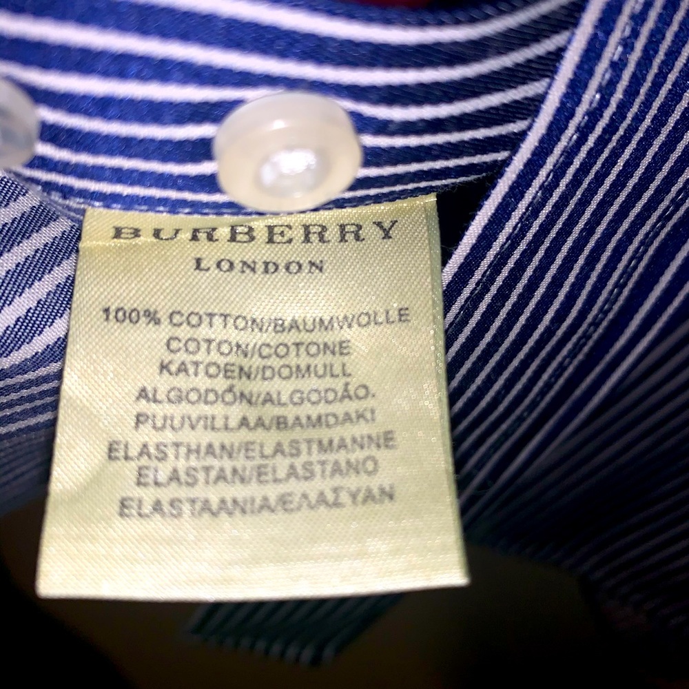 Burberry men button shirt
